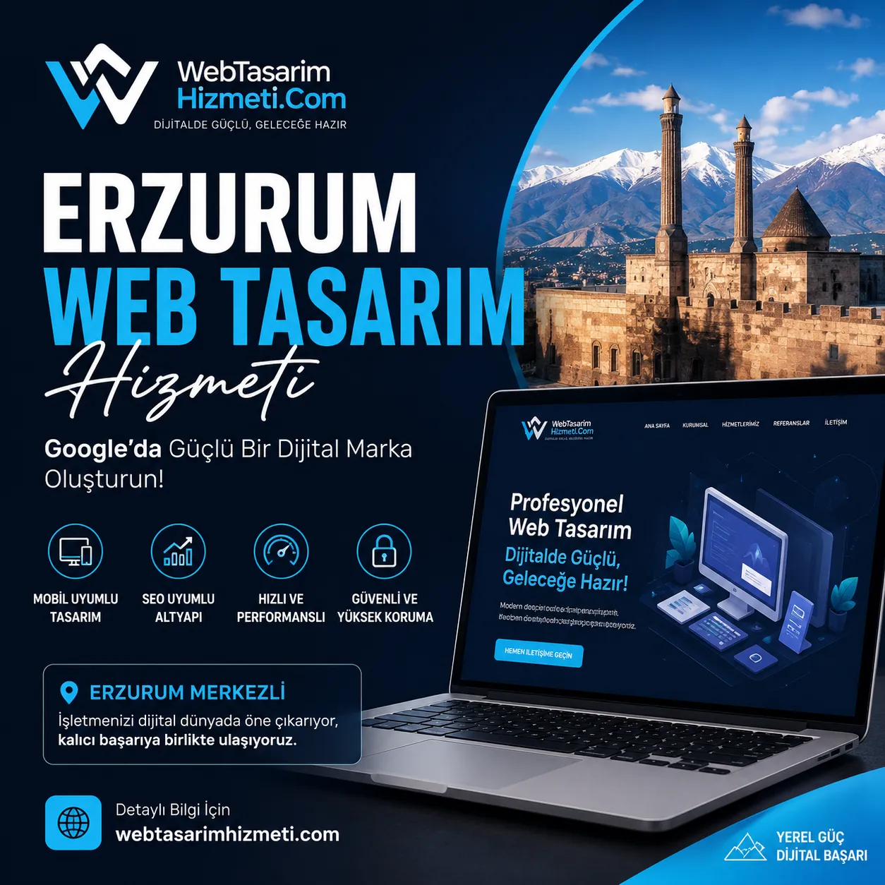 Erzurum Web Tasarım Hizmeti ile Google’da Güçlü Bir Dijital Marka Oluşturun